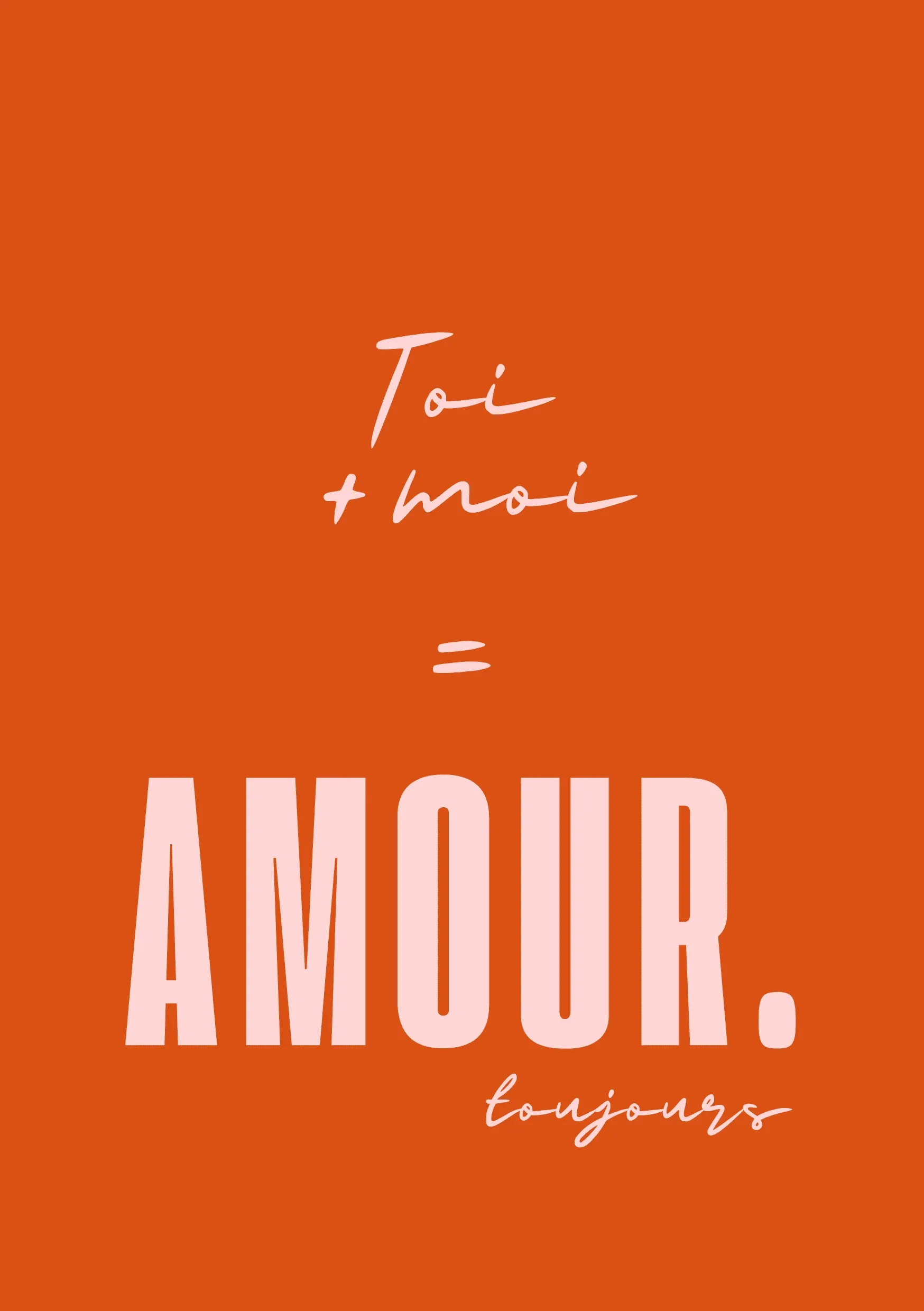 Carte amour toi + moi