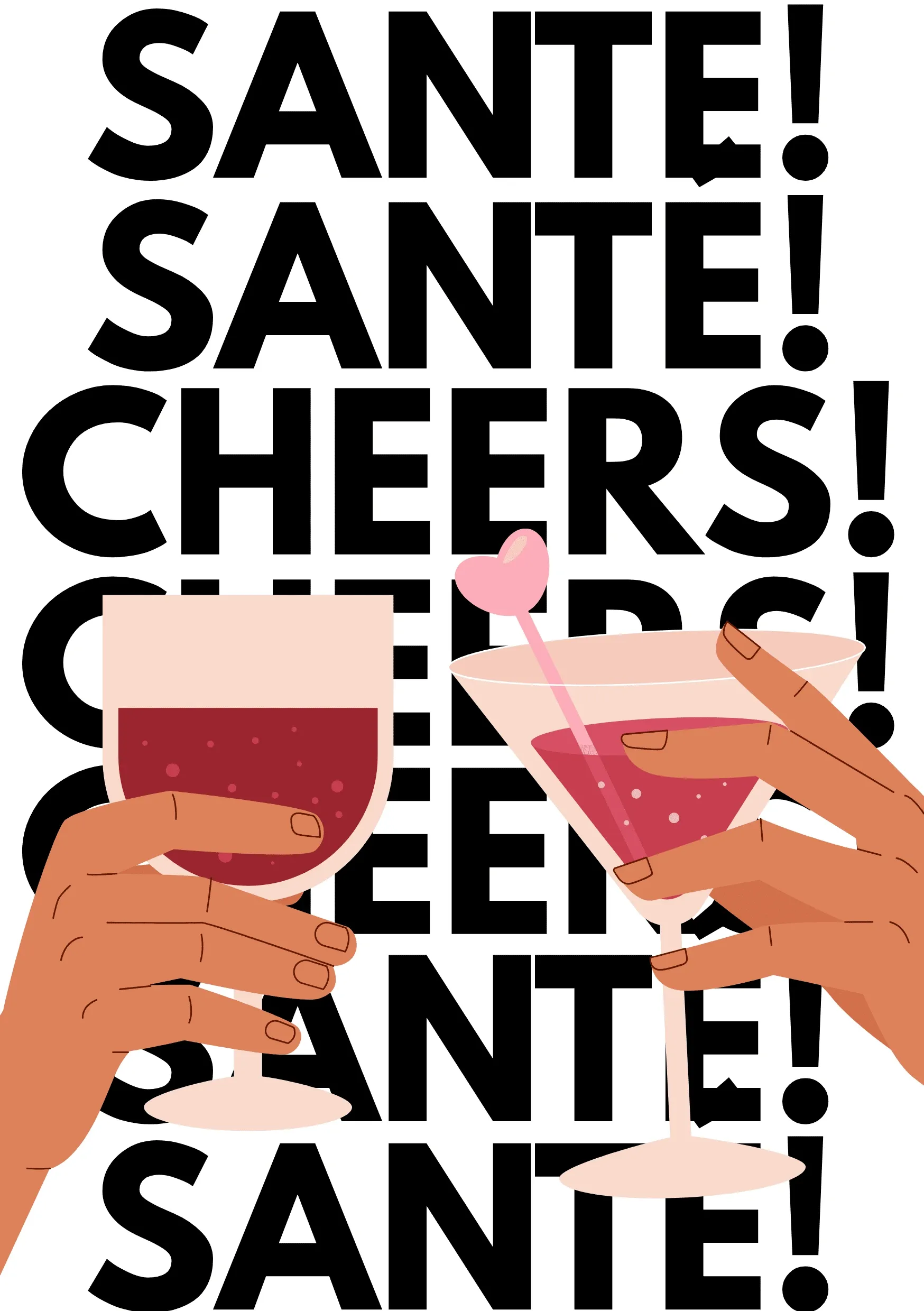 Carte anniversaire virtuelle cheers santé