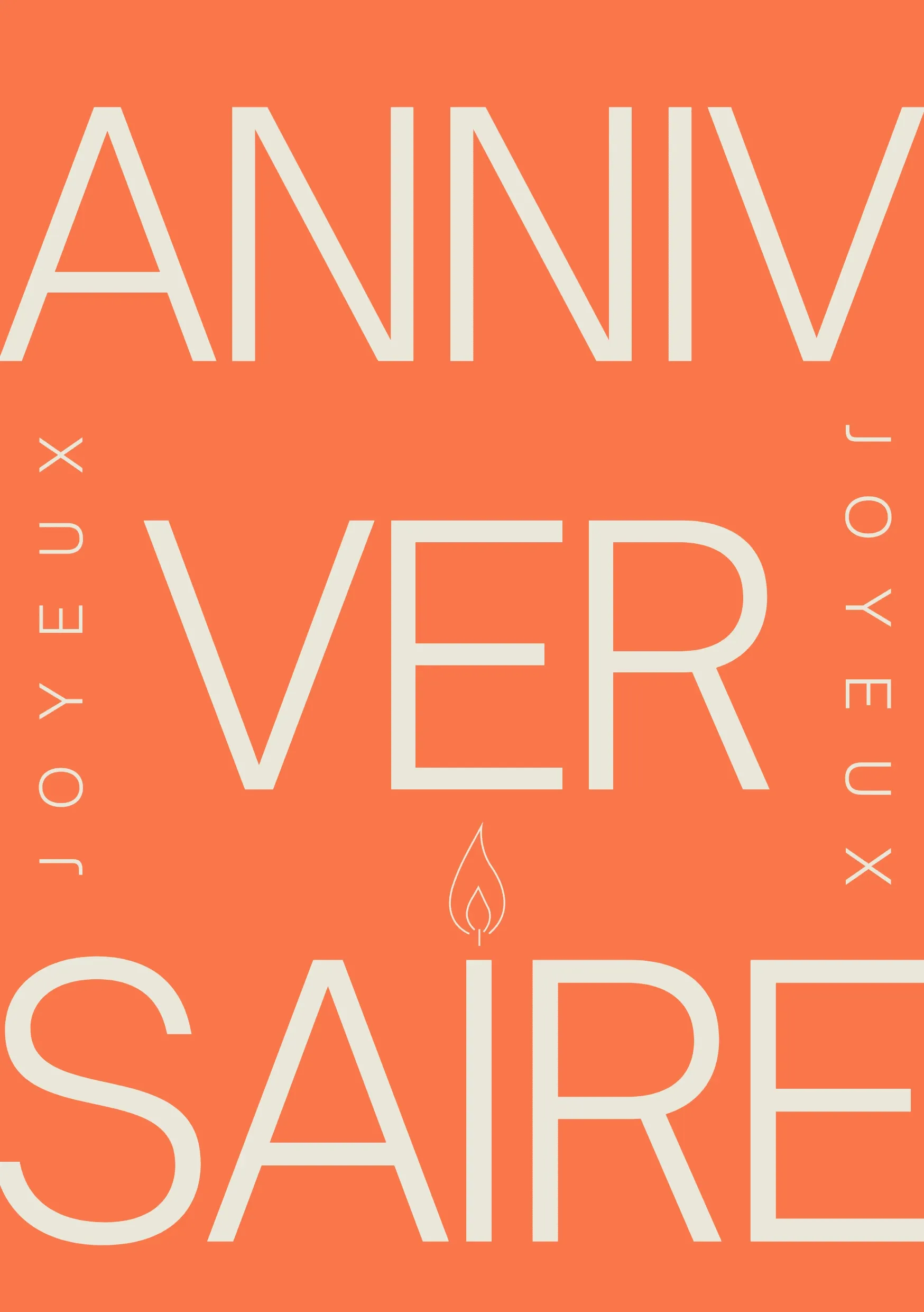 Carte anniversaire virtuelle orange