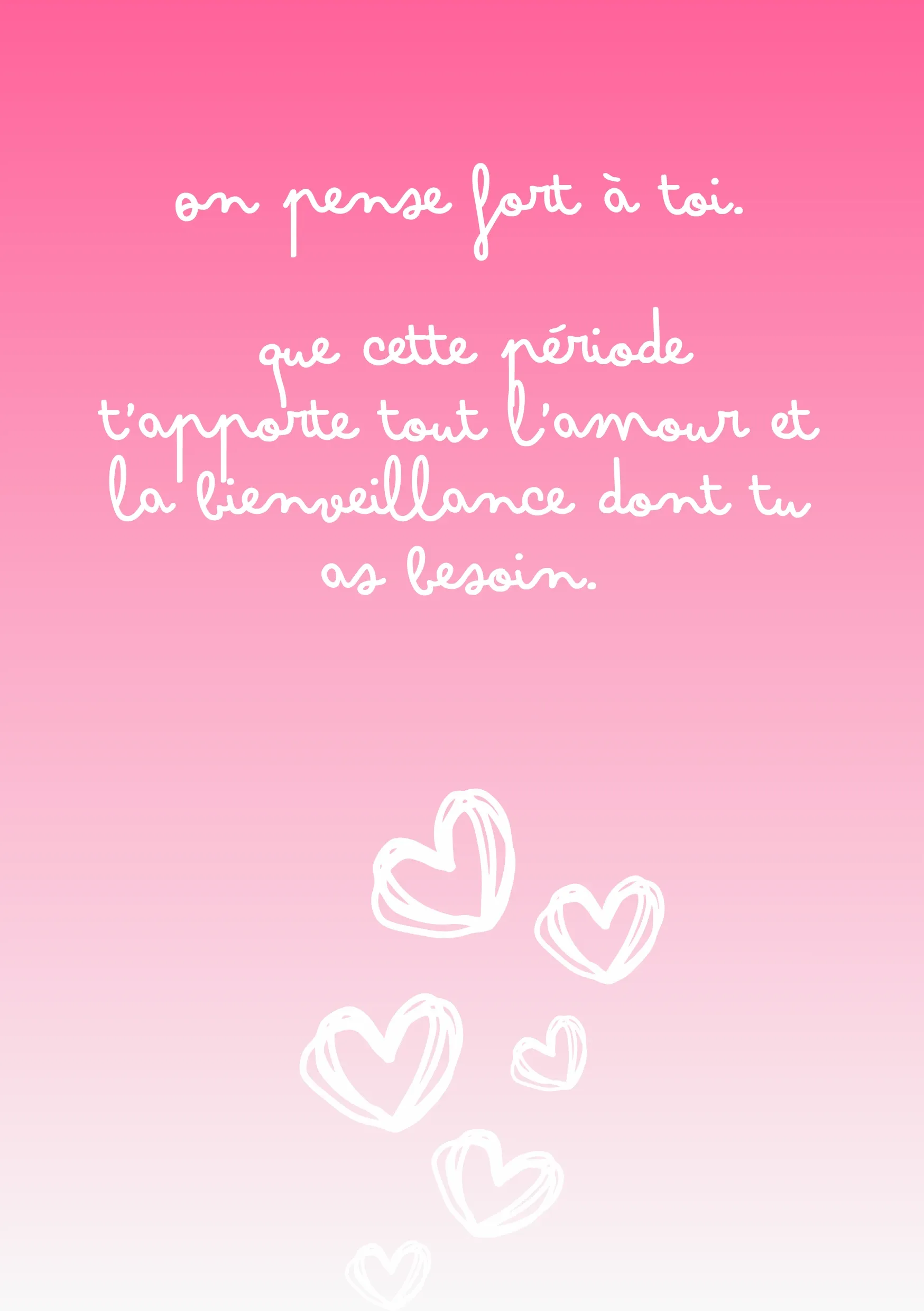 Carte bon rétablissement on pense à toi 