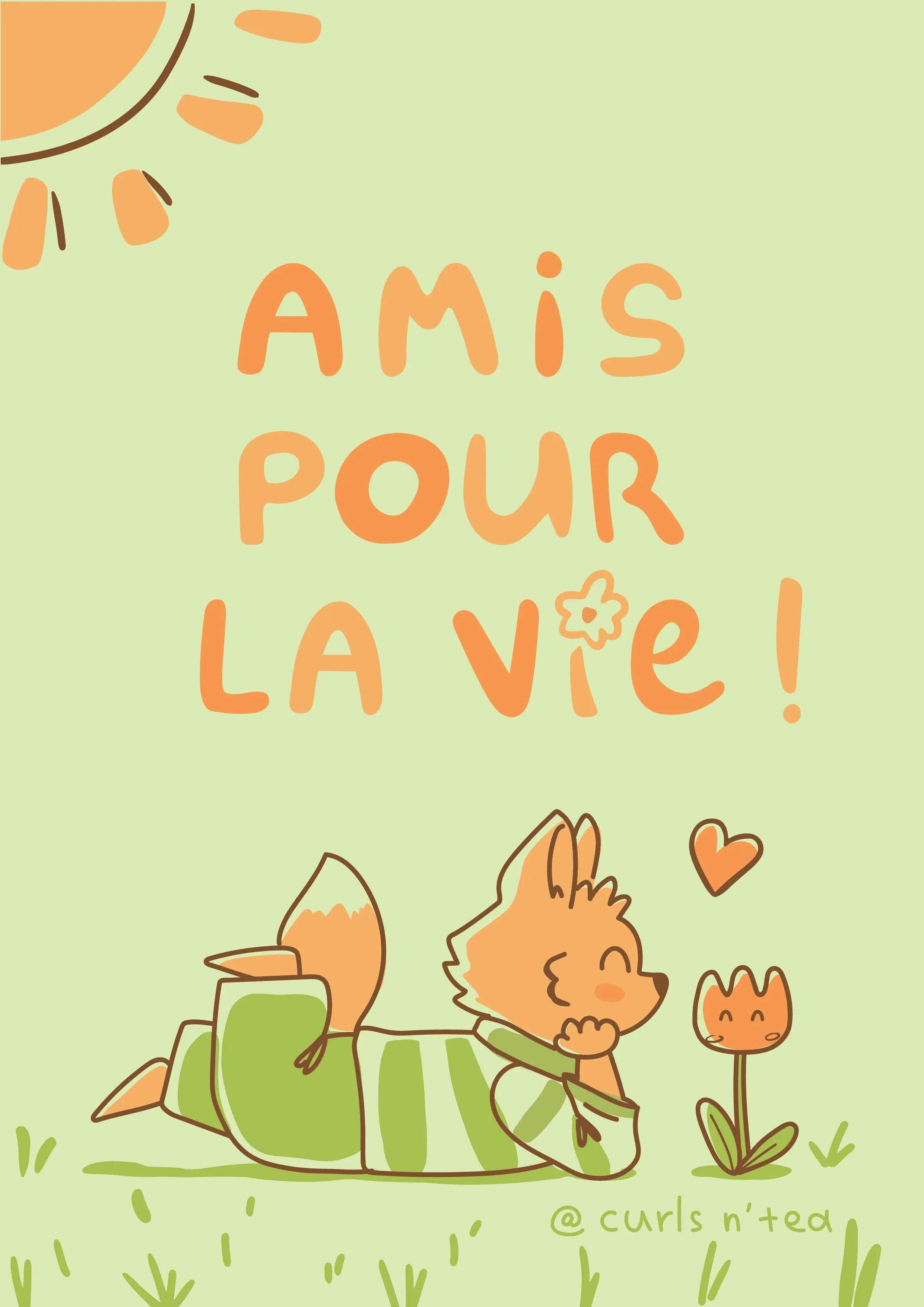 Carte d'amitié amis collection Laure Anne Porto
