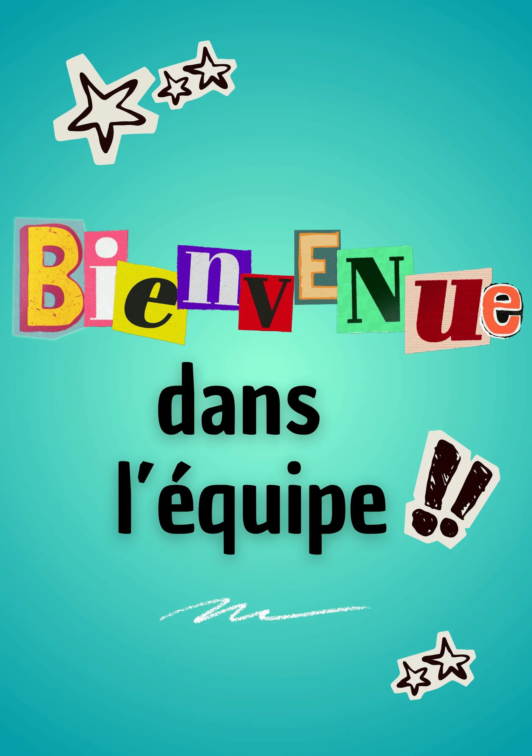 Carte de bienvenue scrapbooking