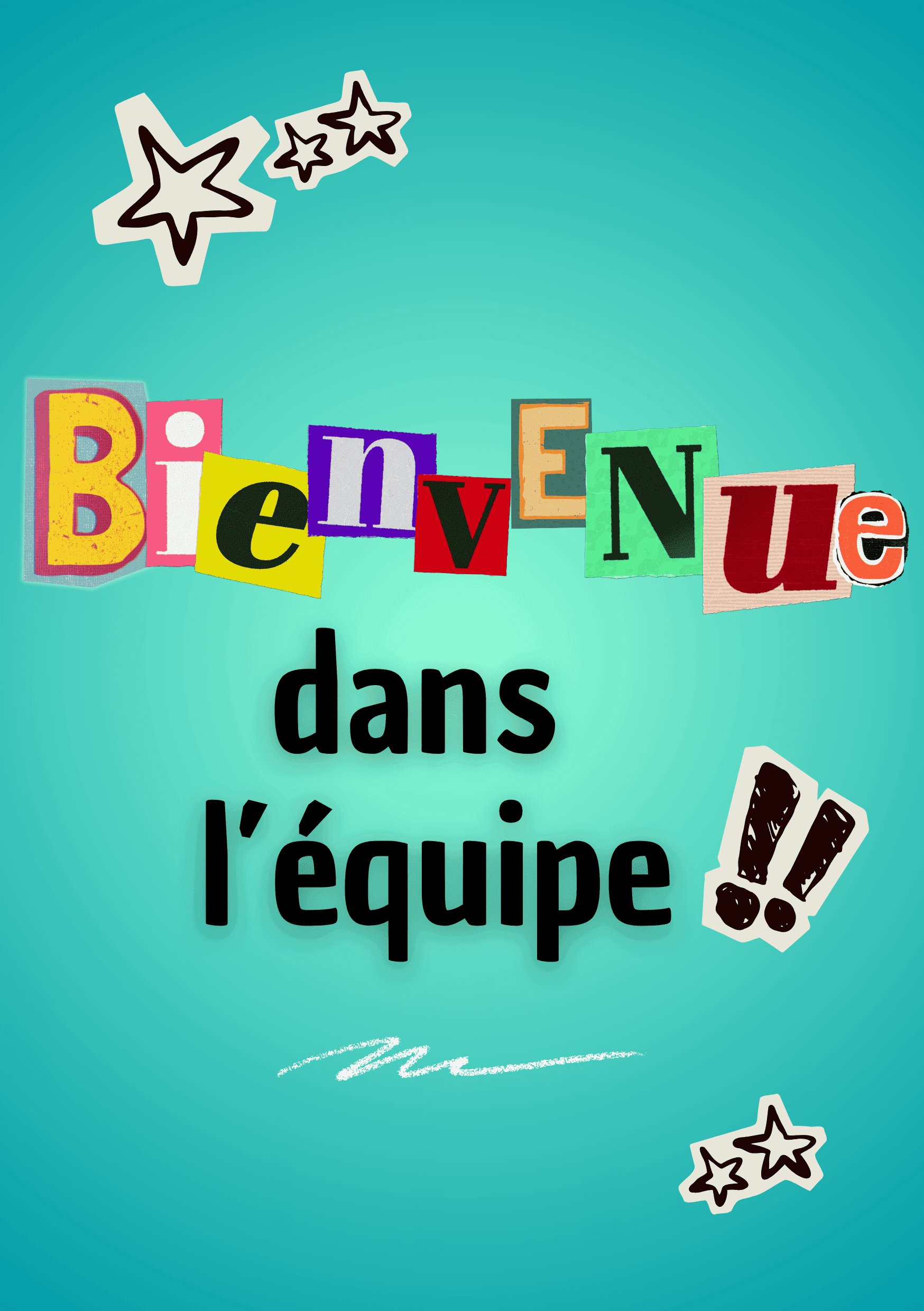 Carte de bienvenue scrapbooking