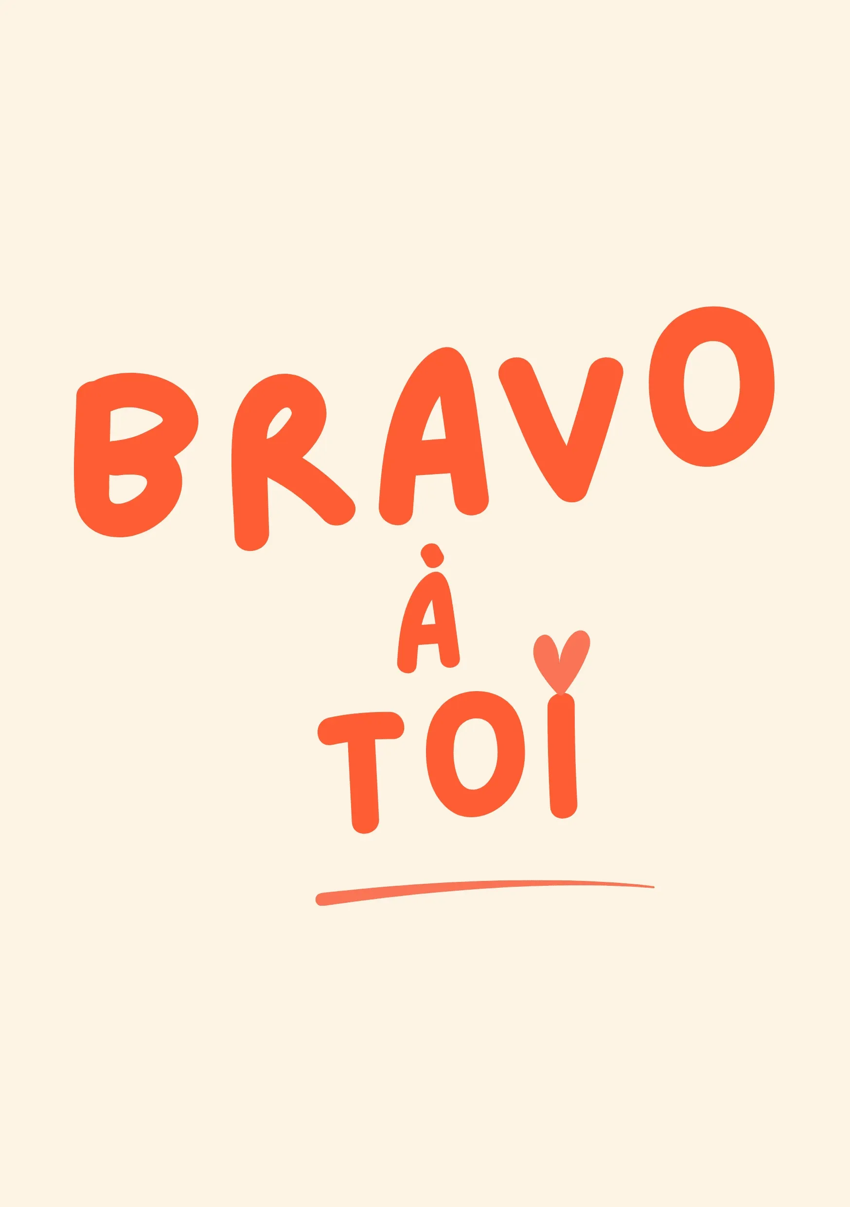 Carte de félicitations bravo à toi