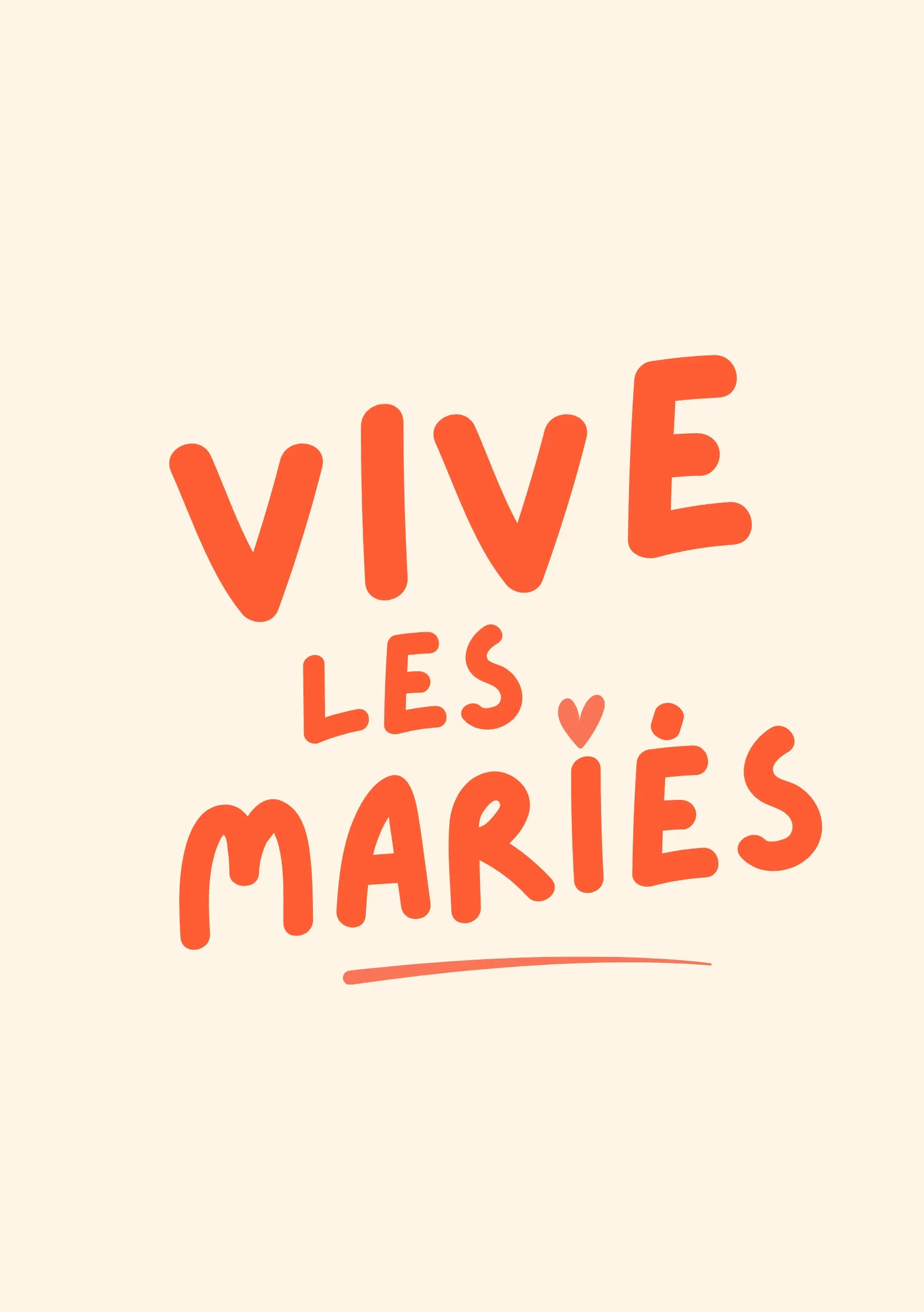 Carte de félicitations mariage