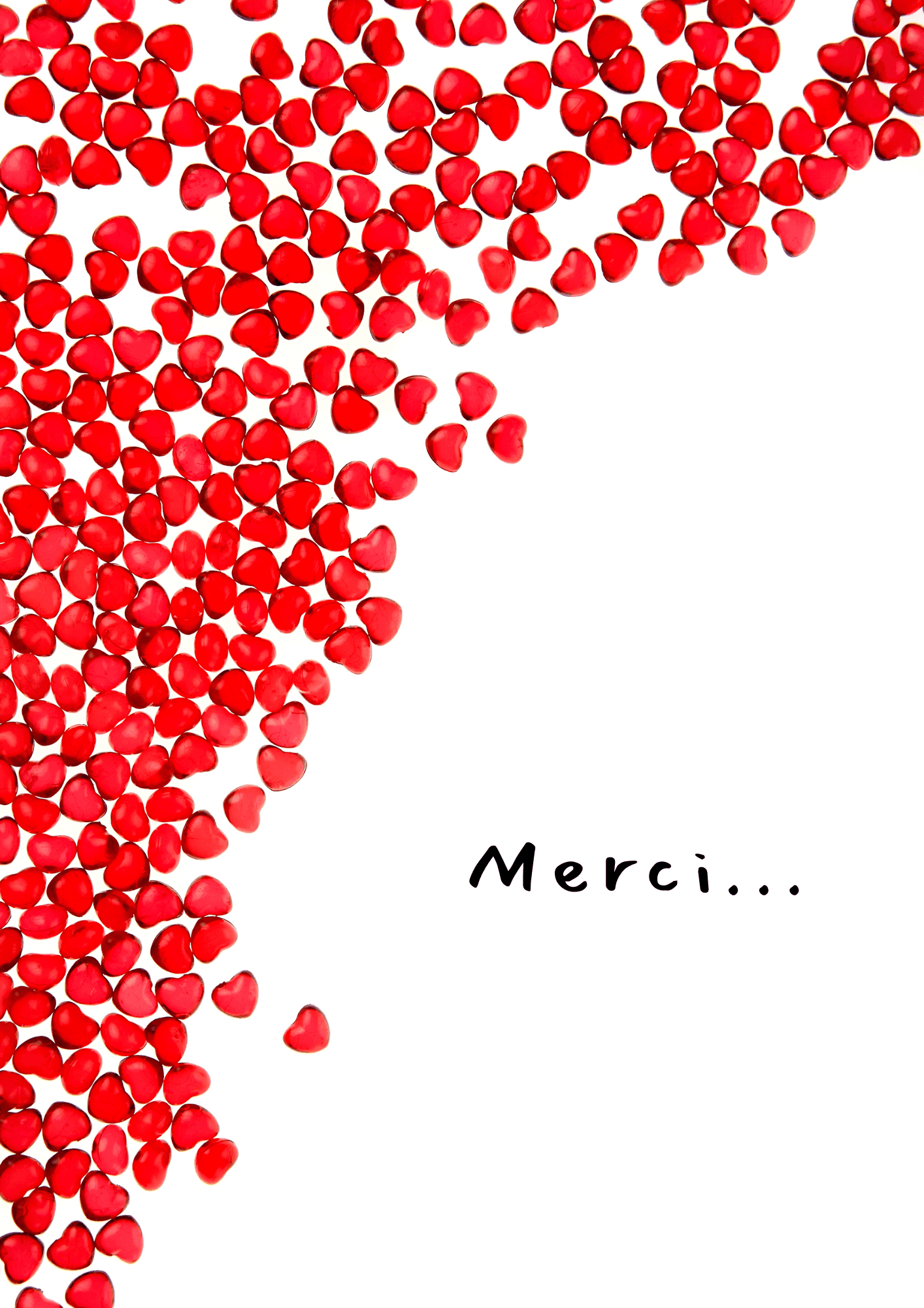 coeurs rouges merci