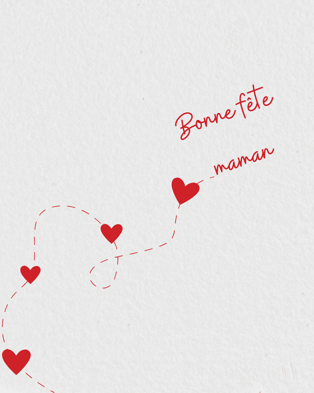 Carte Carte de voeux bonne fête maman minimaliste