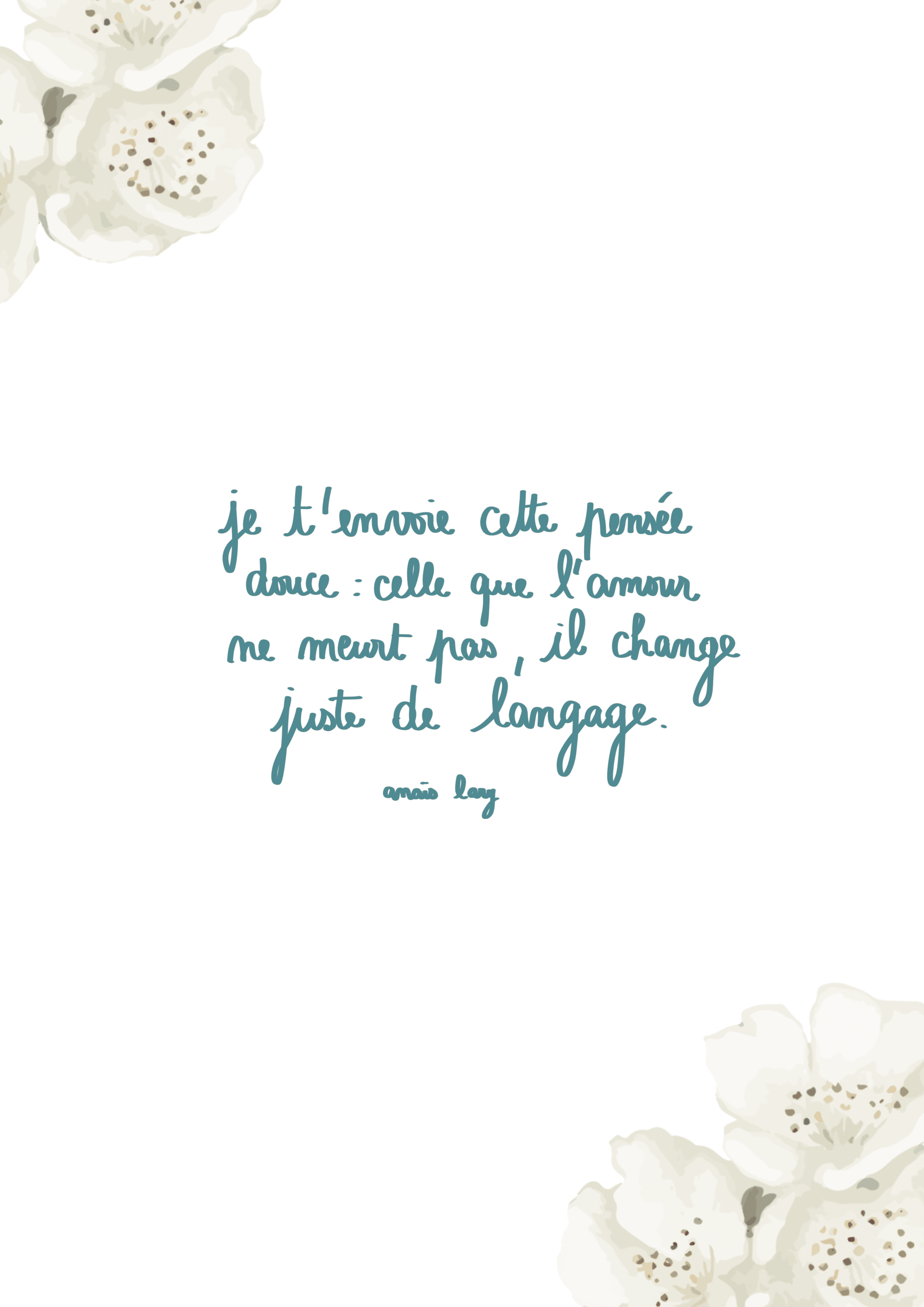carte de voeux citation Anaïs Lary