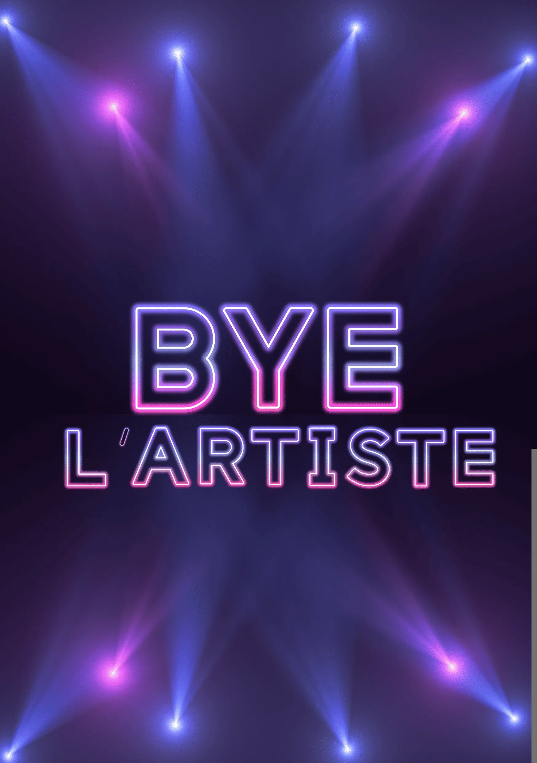 Carte départ collègue virtuelle bye l'artiste