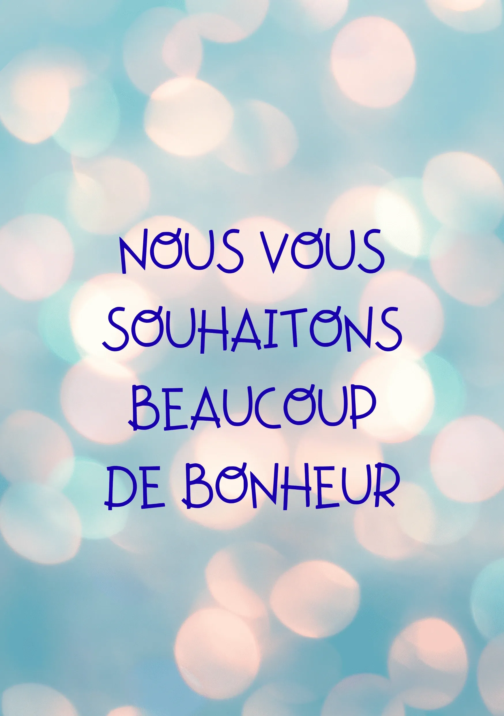 Carte félicitations mariage bonheur scintillant