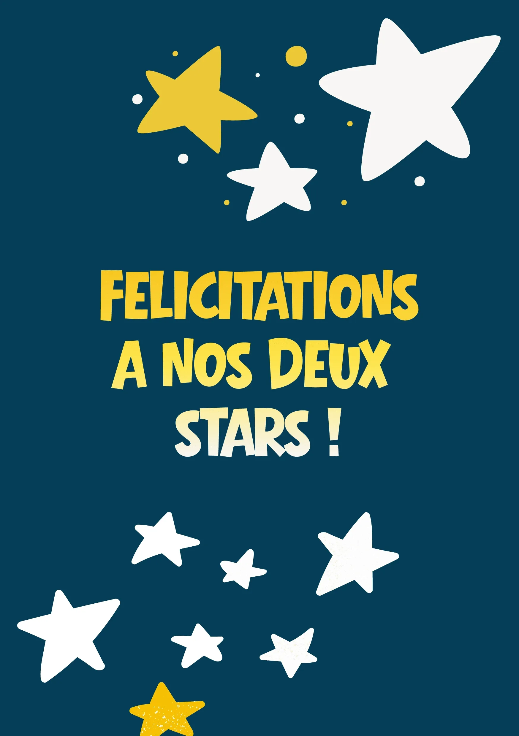 Carte félicitations mariage stars