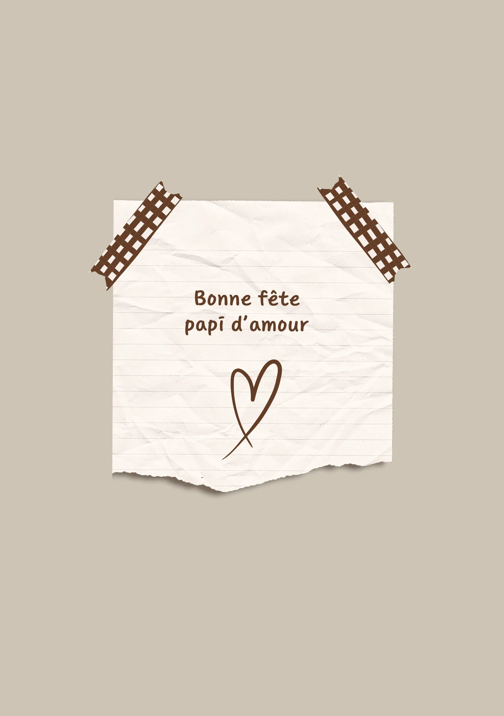Carte fête des grands pères papi d'amour