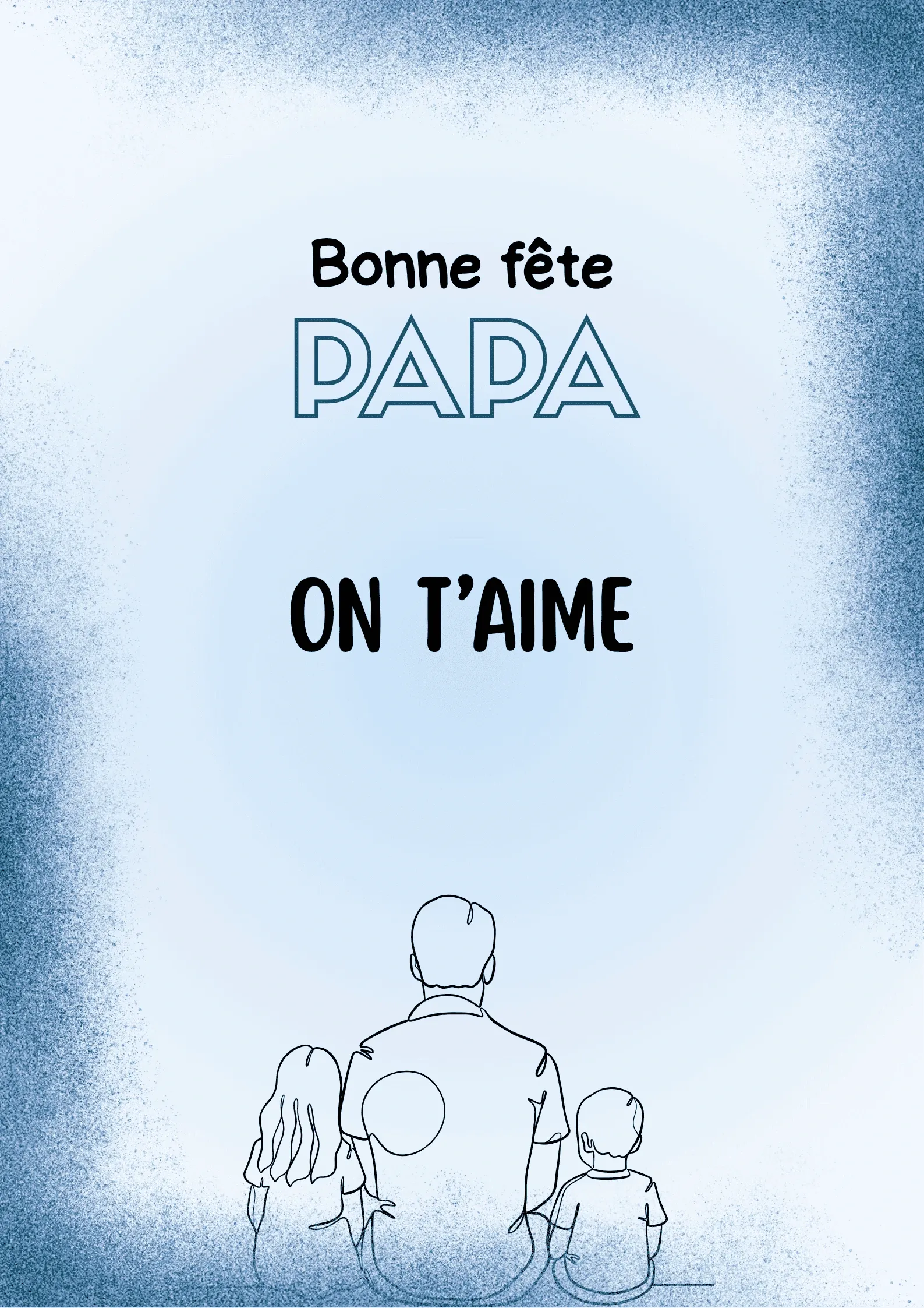 Carte fête des pères illustration