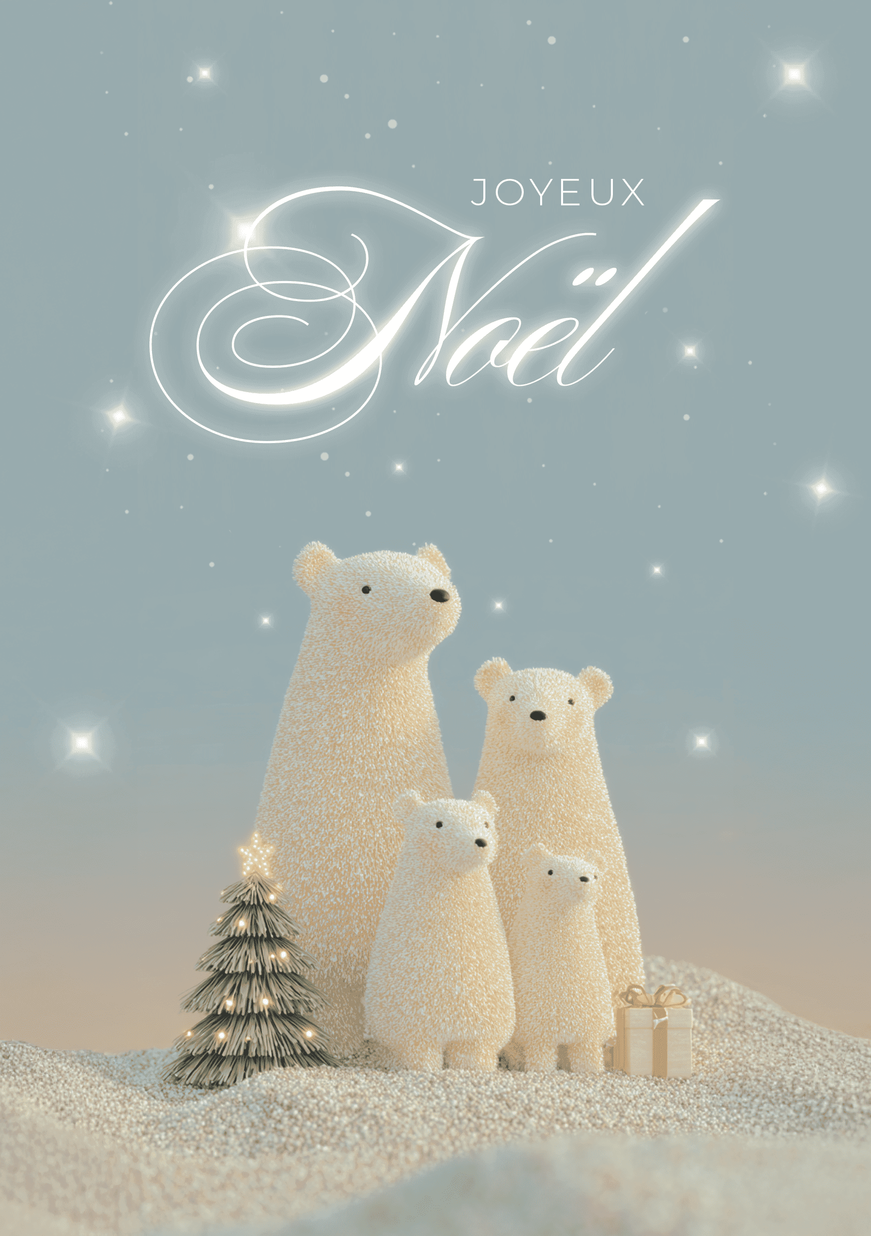 Carte de voeux Joyeux Noël collection Lucille Allard