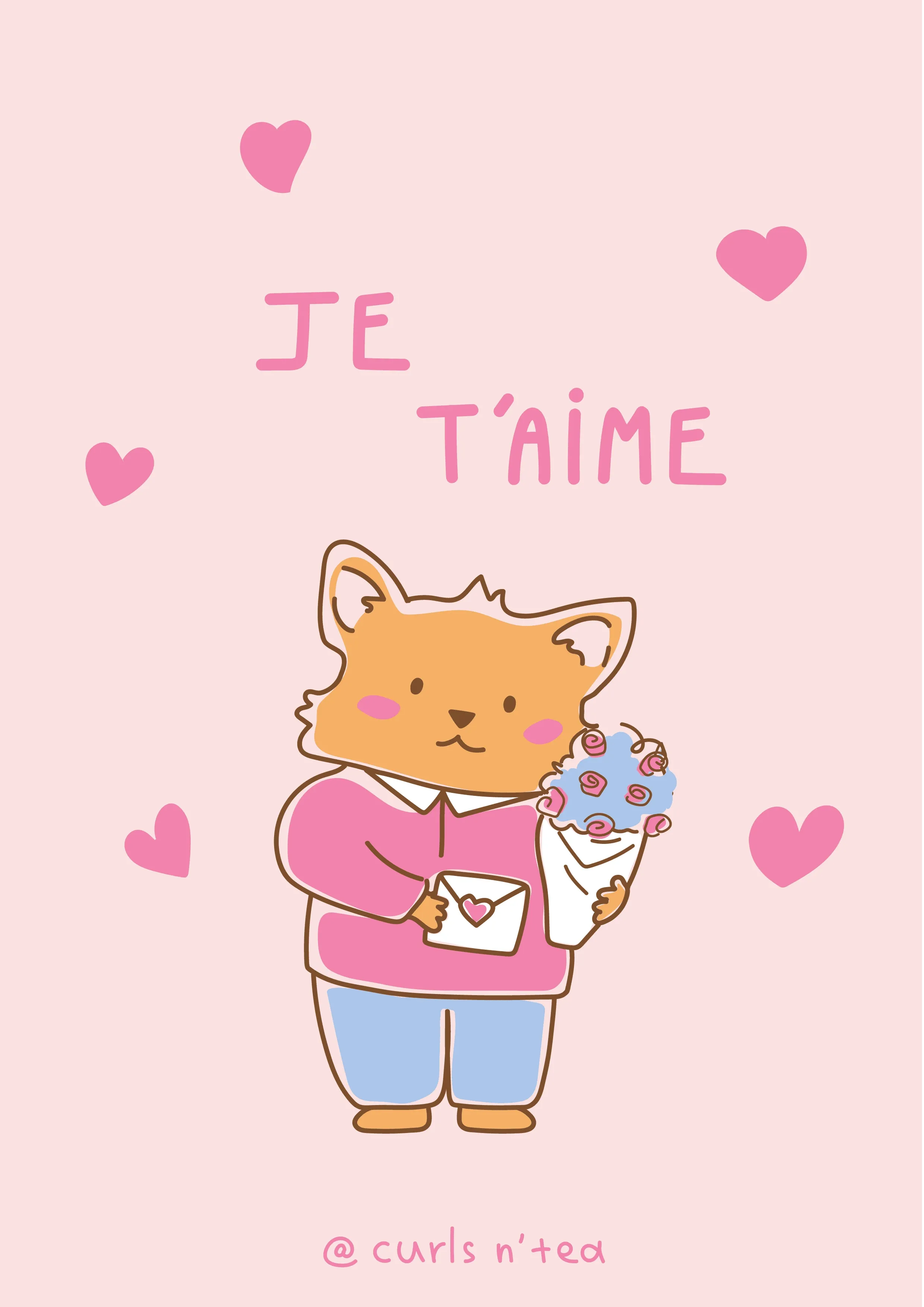 Carte Saint Valentin amour collection Laure Anne Porto